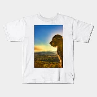 Griffon Sunset Over the Blue Ridge Kids T-Shirt